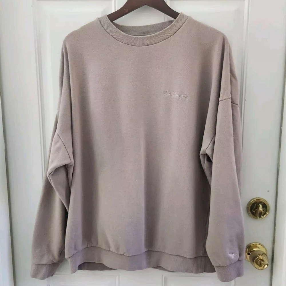 Sense Of Place Mark Gonzales Tan Sweatshirt Art Vintage Y2K Mens Size Large 2003